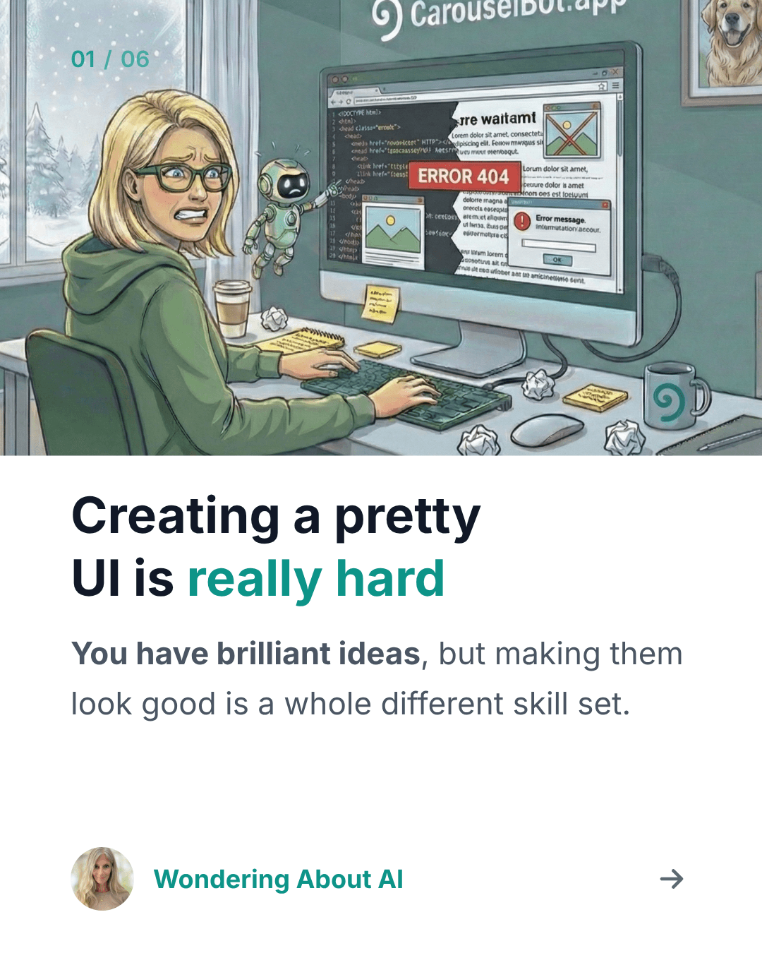 Minimalist White template - slide 1